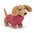 Jellycat Sweater Sausage Dog pink